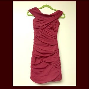 Max & Cleo Burgundy Cocktail Dress